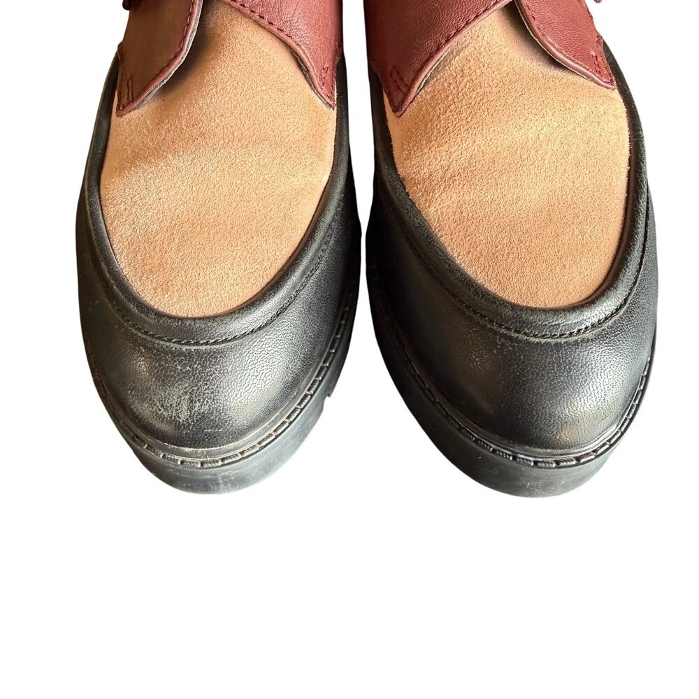 Seychelles Women's Catch Me Monk Strap Loafer Lug Sole Buckle Multi Leather - 7 - Picture 5 of 10